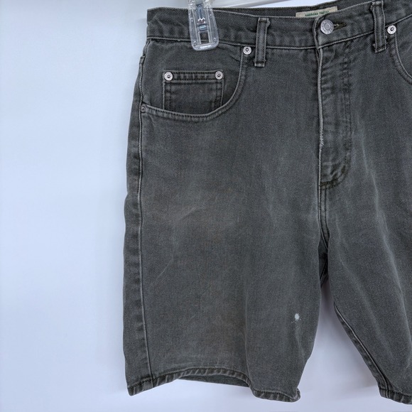 Vintage 80s 90s Guess Denim Jean Shorts Size 32 Mens Faded Army Green USA Made - Picture 8 of 9